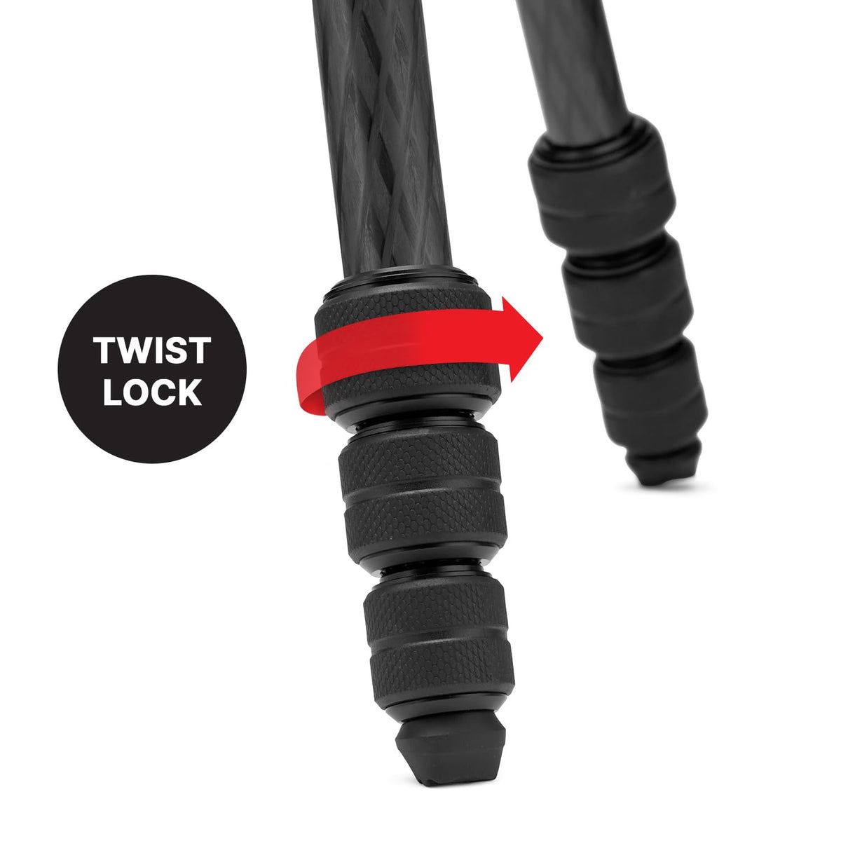 Carbon Fibre Travel Tripod Kit with 3-Way Fluid Head Z894409