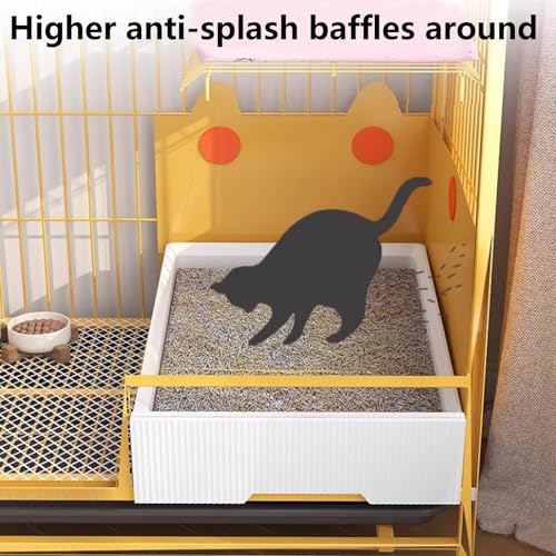 Heavy Duty Cat Cage Playpen Metal Cattery with Brake Casters J627
