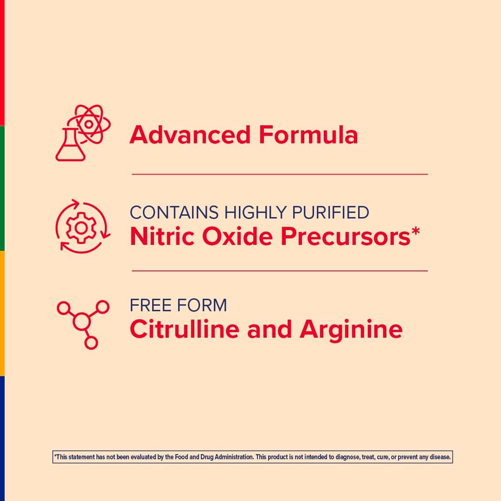 Nitric Oxide Supplement 120 Capsules with L-Citrulline and L-Arginine G36712