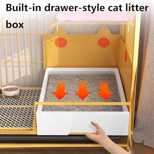 Heavy Duty Cat Cage Playpen Metal Cattery with Brake Casters J627