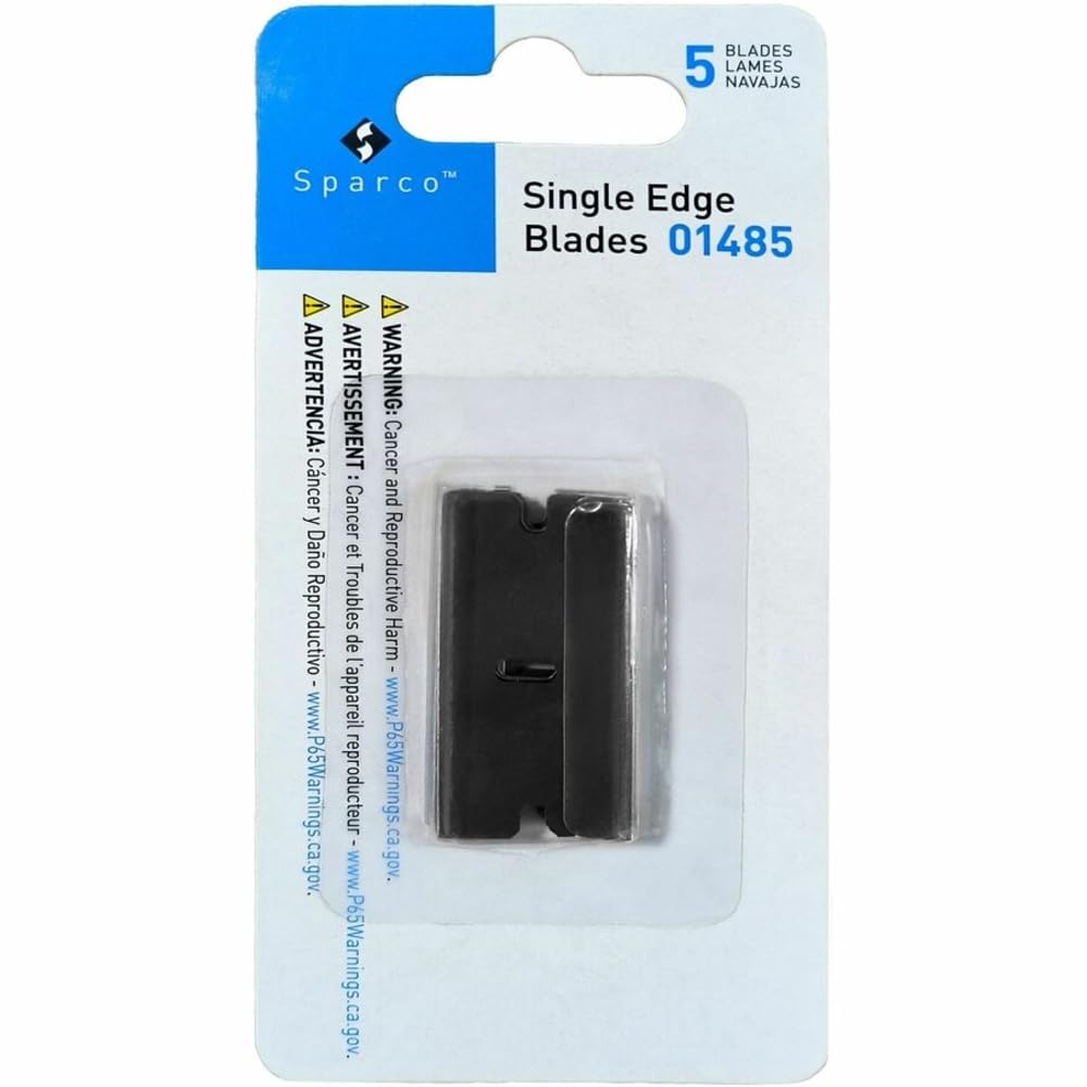 Tap-Action Razor Knife Refill Blades, 5 Pack, Stainless Steel Q8975