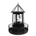 Black Solar LED Lighthouse Garden Decoration H248920