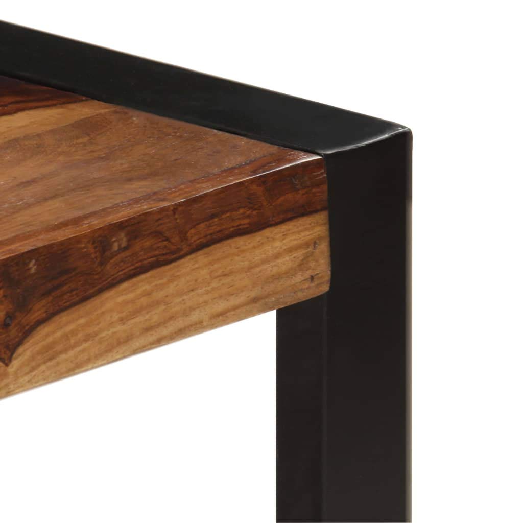 Industrial Rectangle Coffee Table 47.2"x23.6"x15.7" Solid Sheesham Wood U52613