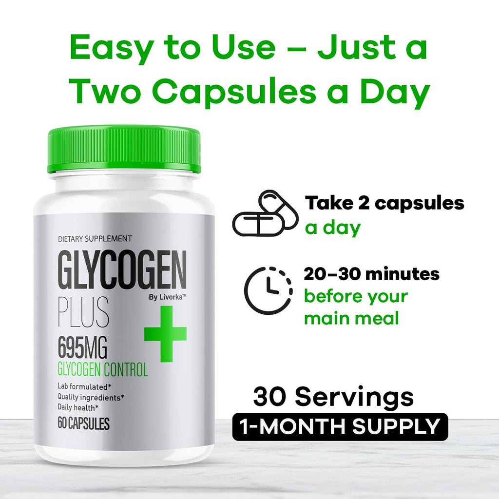 All Natural Glycogen Support Capsules, 180 Capsules D289148