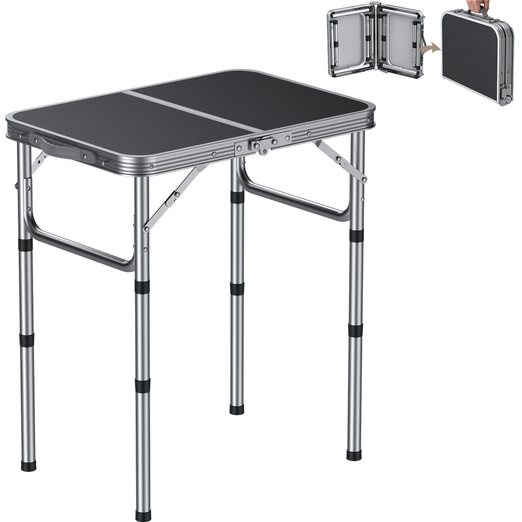 Portable Folding Table 3 Heights Adjustable 23'' L x 16'' W T108
