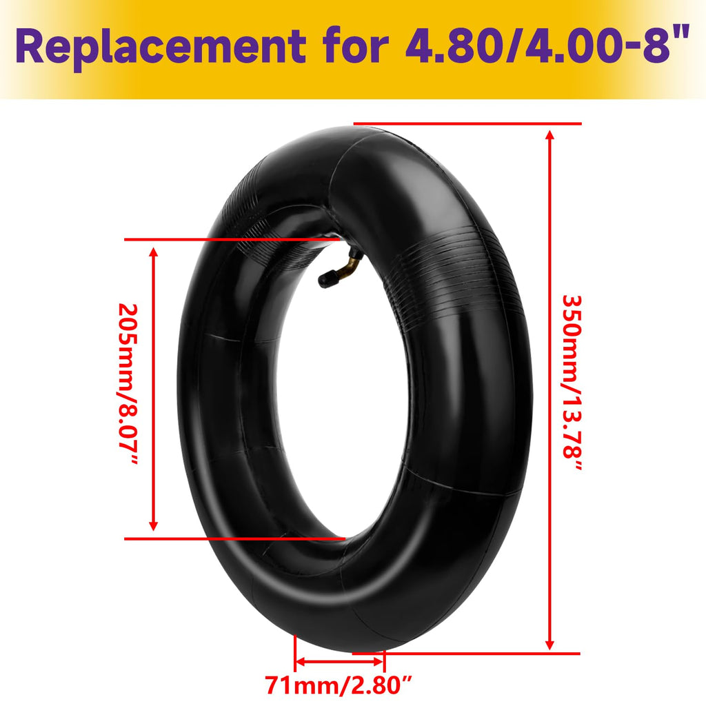 4.80/4.00-8 Inner Tube with TR87 Bent Valve 1 Pcs F481