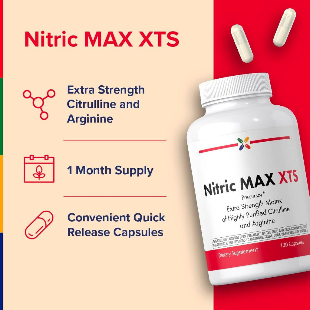 Nitric Oxide Supplement 120 Capsules with L-Citrulline and L-Arginine G36712