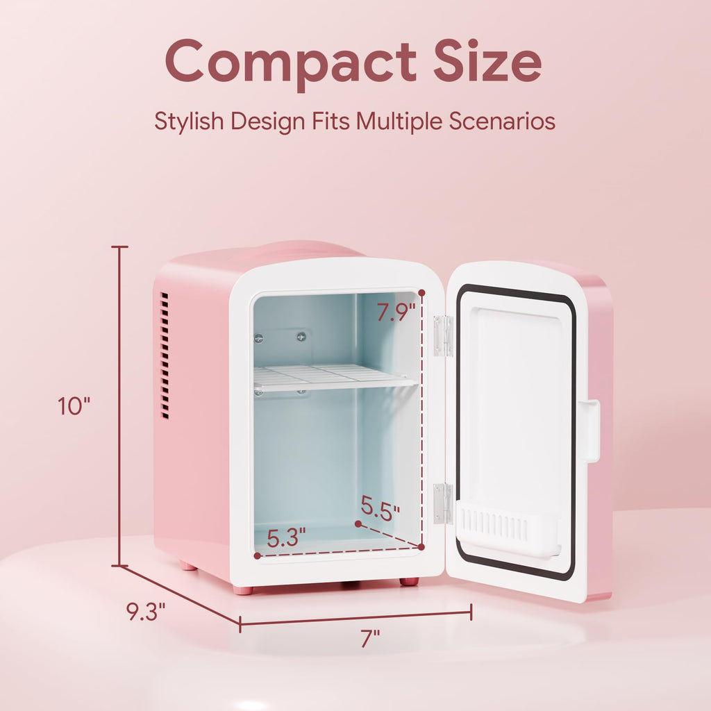 4L Mini Skincare Fridge with LED Mirror R213968