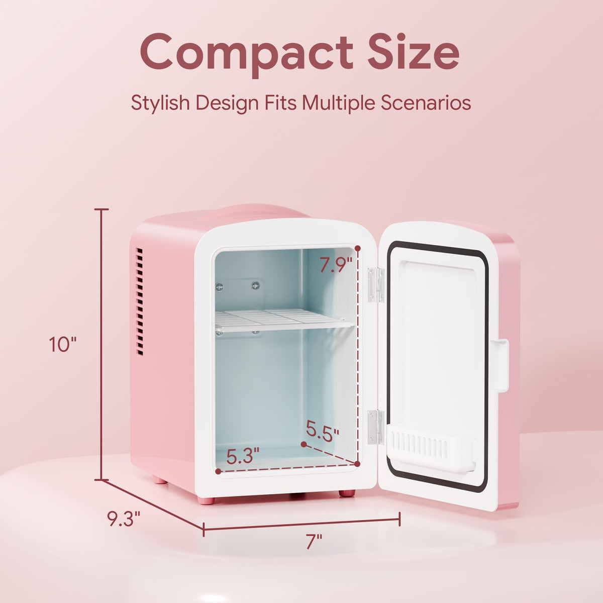 4L Mini Skincare Fridge with LED Mirror R213968