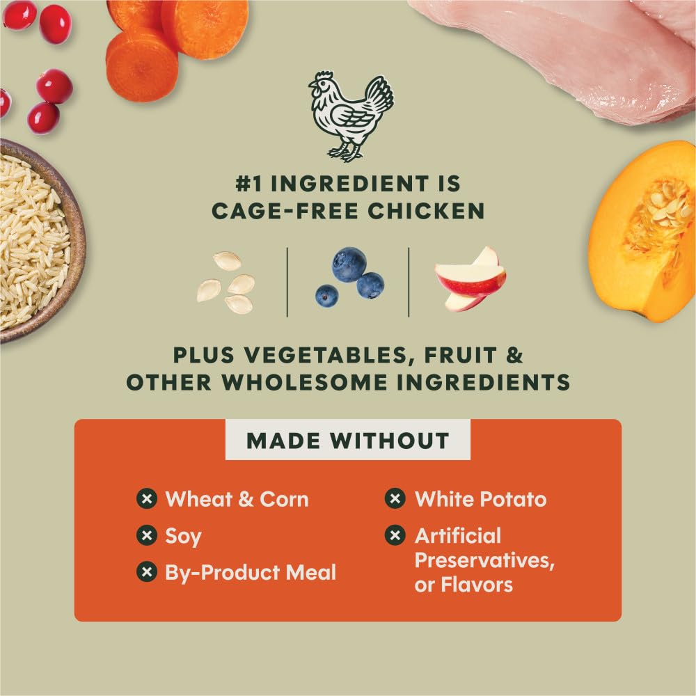Chicken & Brown Rice Dry + Freeze Dried 3.5 lb V342428