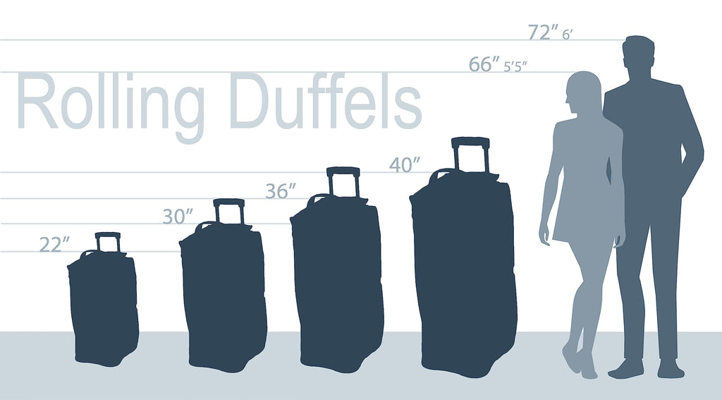 Rolling Duffel Bag, Black, 22" J52391