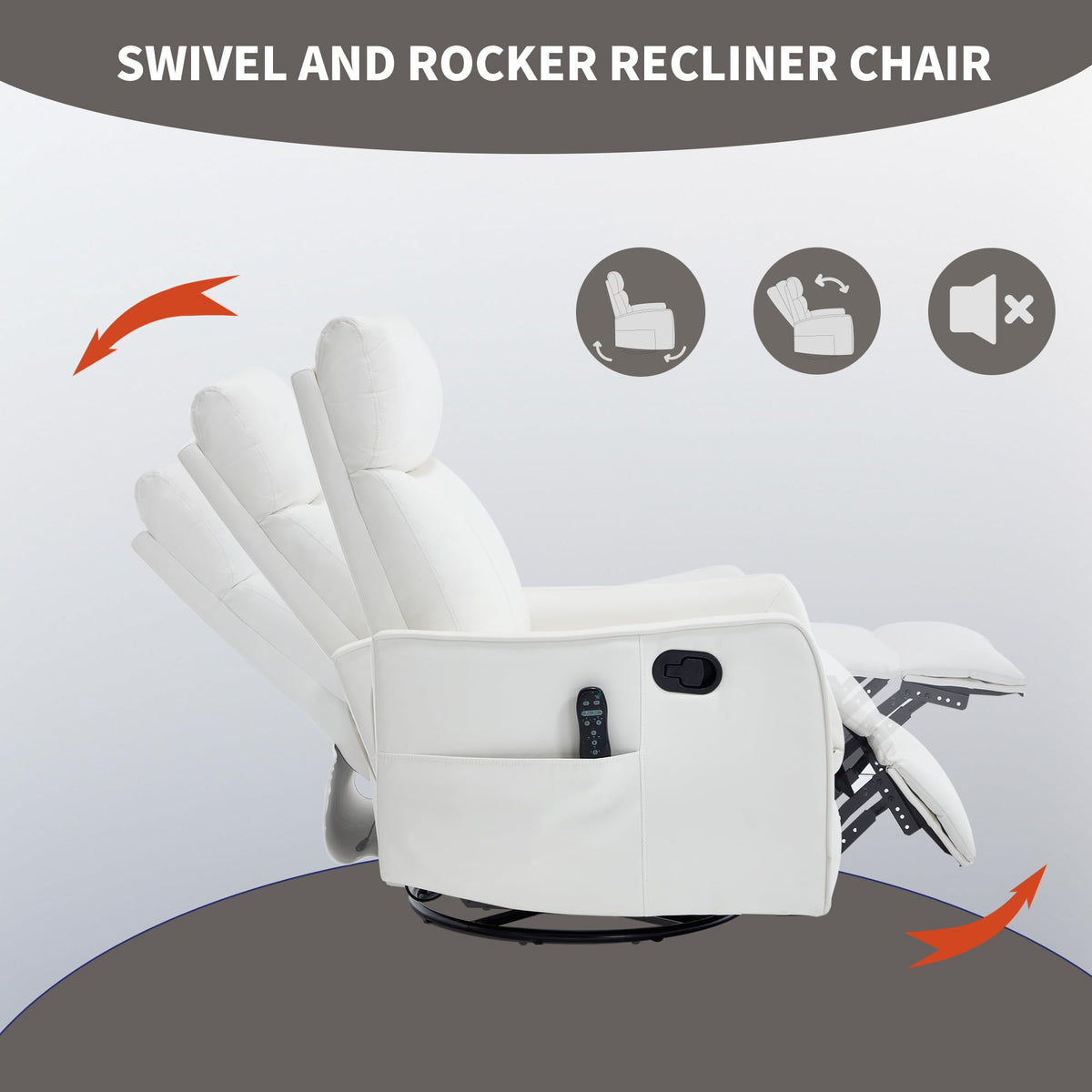 High Back Massage Recliner with Heat Y2354
