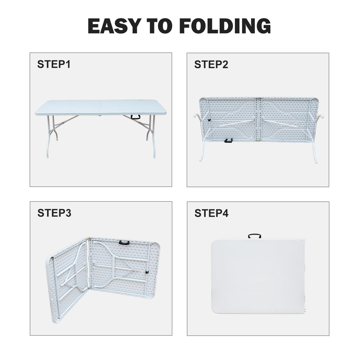 6ft Portable Folding Table B258624