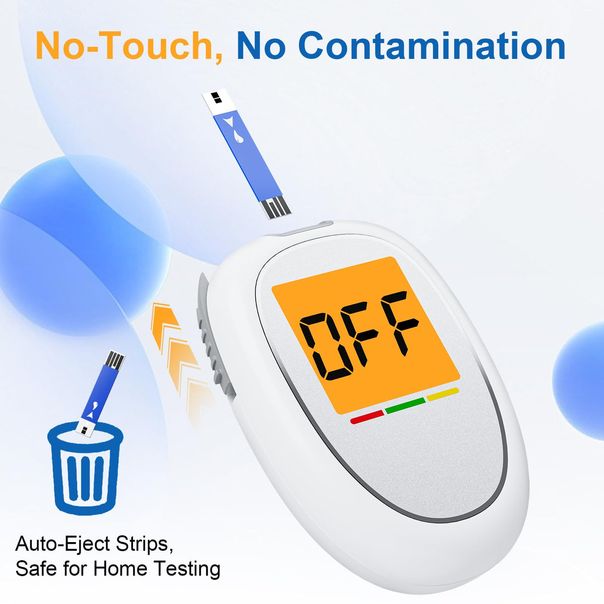 Blood Glucose Monitor Kit with 50 Test Strips and 50 Lancets K549180