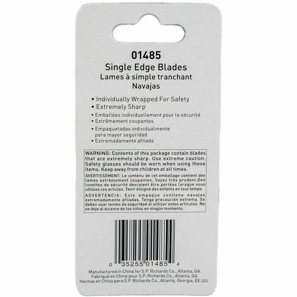 Tap-Action Razor Knife Refill Blades, 5 Pack, Stainless Steel Q8975