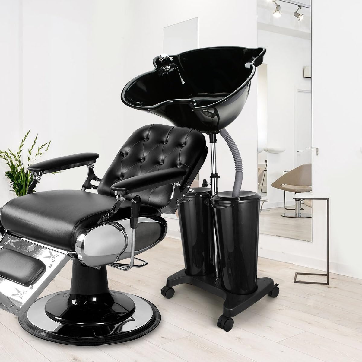 Portable Shampoo Bowl with Electric Pump C898