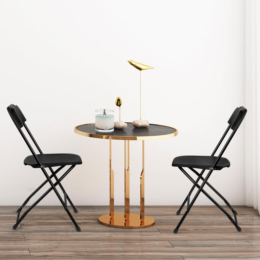 Black Plastic Folding Chairs 10 Pack H531371