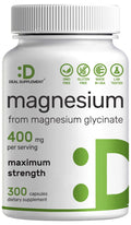 Magnesium Glycinate 400mg, 300 Capsules D402054