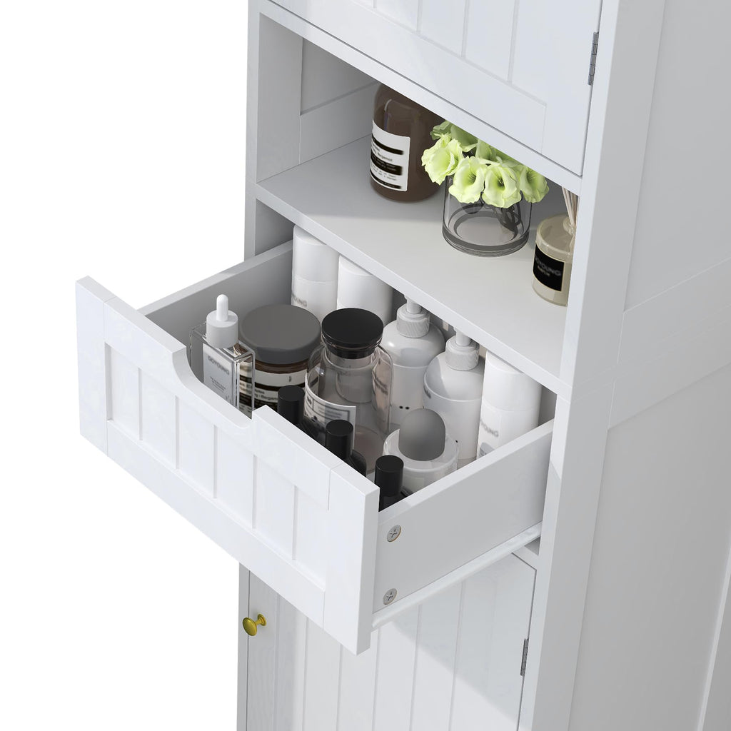 67" H Tall White Bathroom Storage Cabinet Y297