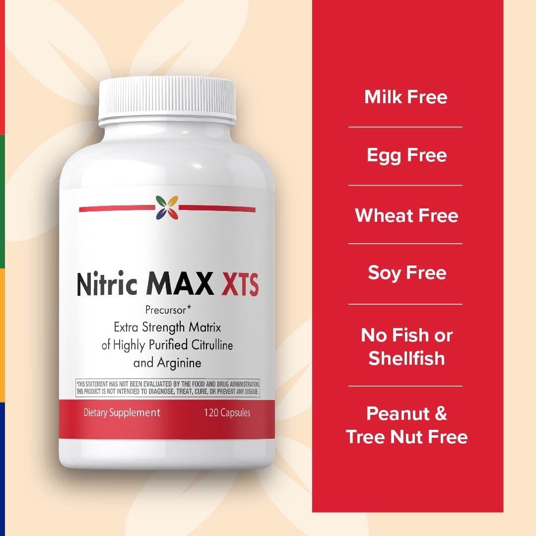 Nitric Oxide Supplement 120 Capsules with L-Citrulline and L-Arginine G36712