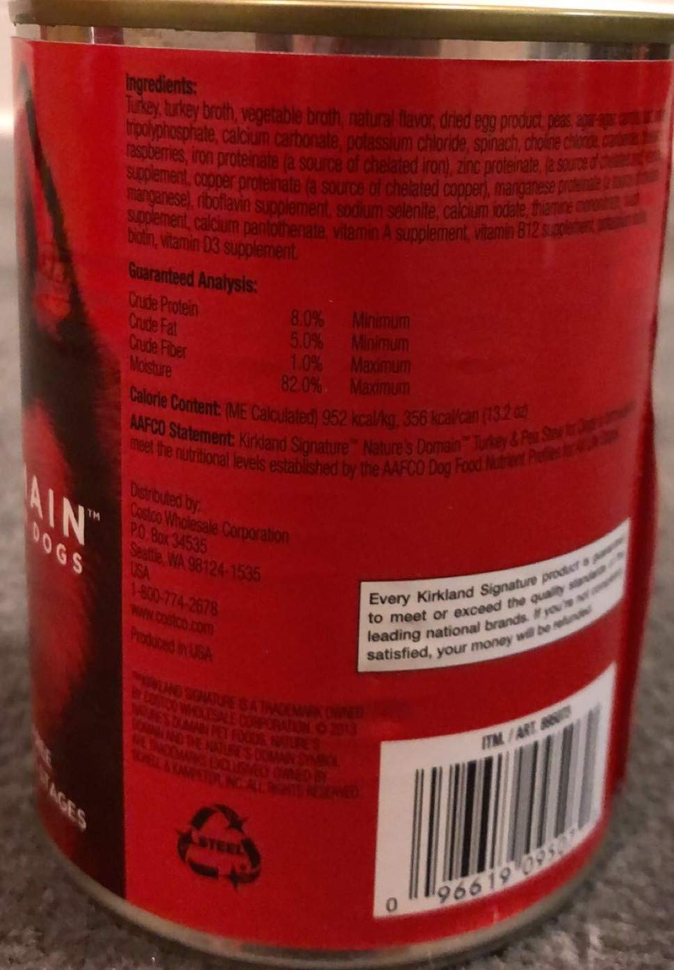 Turkey and Pea Stew Dog Food F50485
