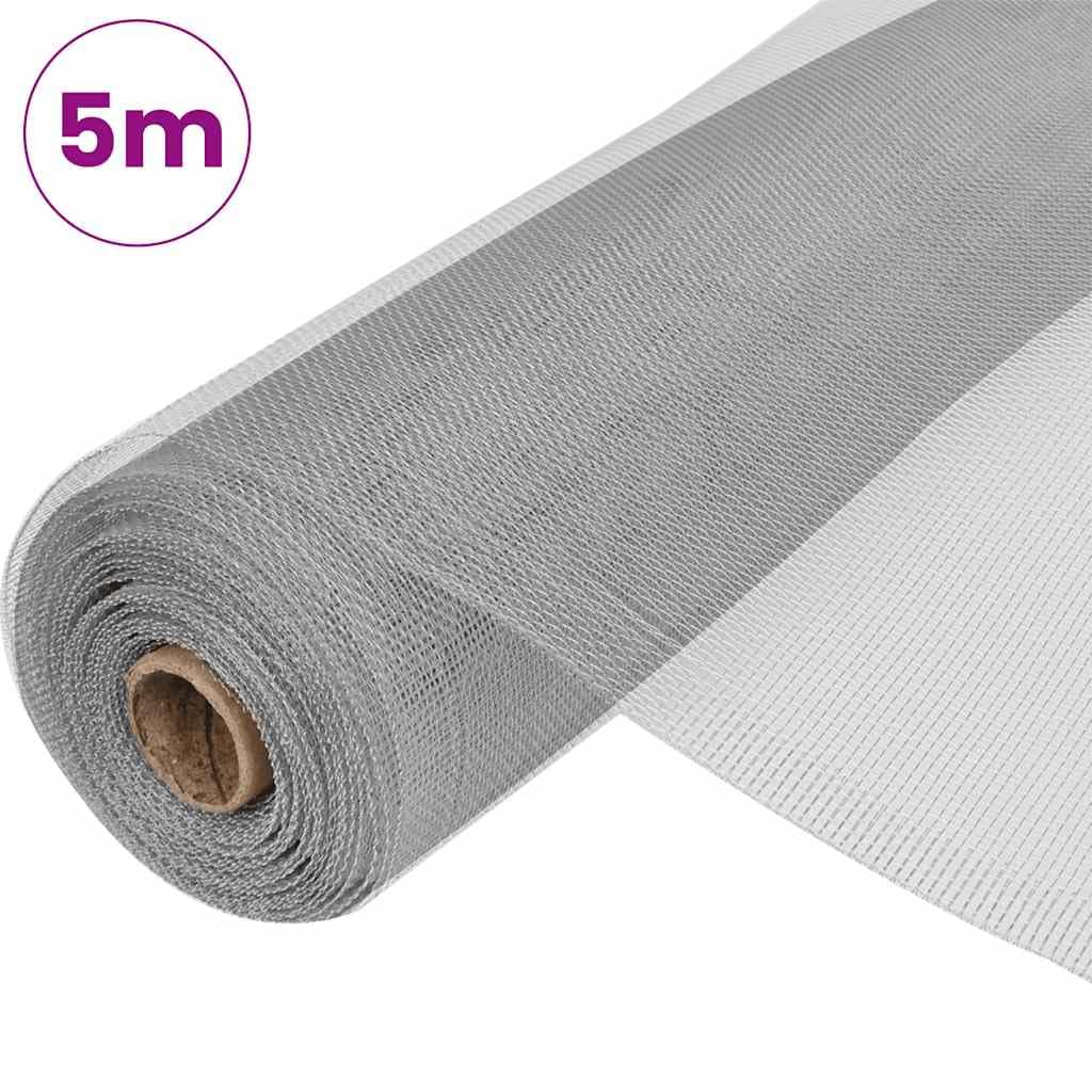 Aluminum Mesh Screen 39.4x196.9 Inches Silver G56439