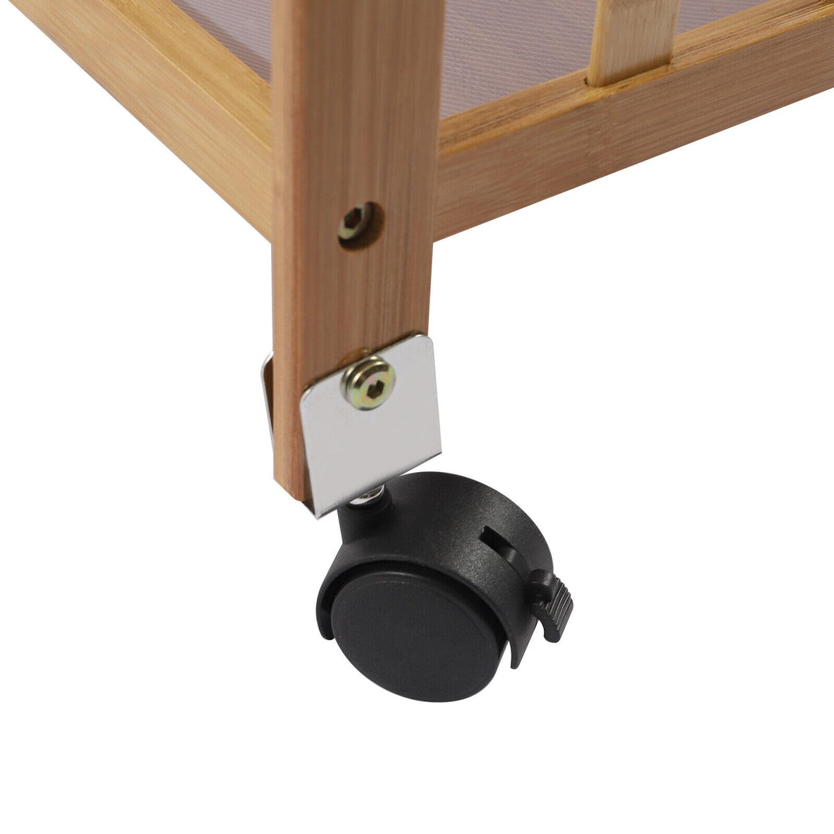 3-Tier Bamboo Kitchen Cart with Drawer D42637