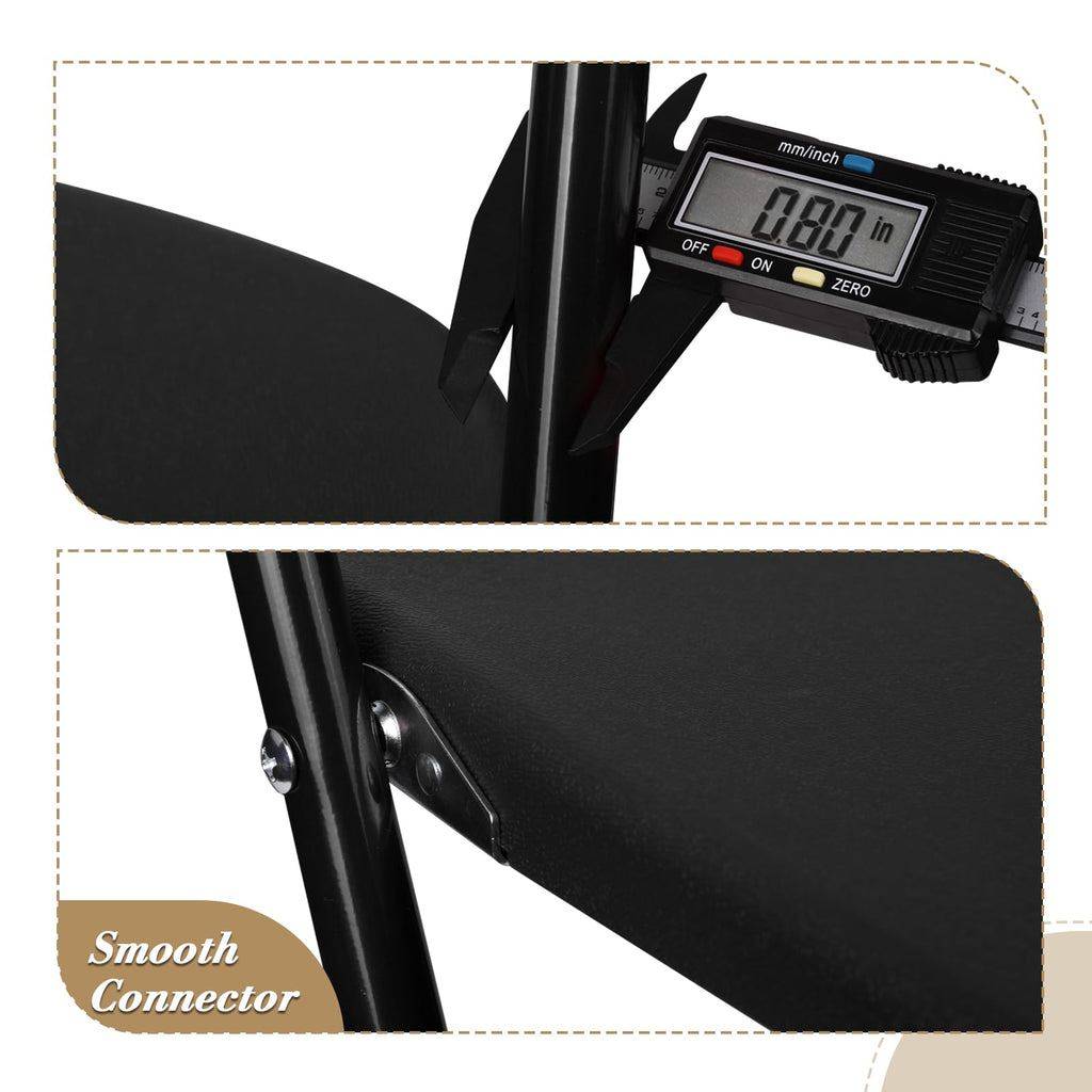 Black Plastic Folding Chairs 10 Pack H531371