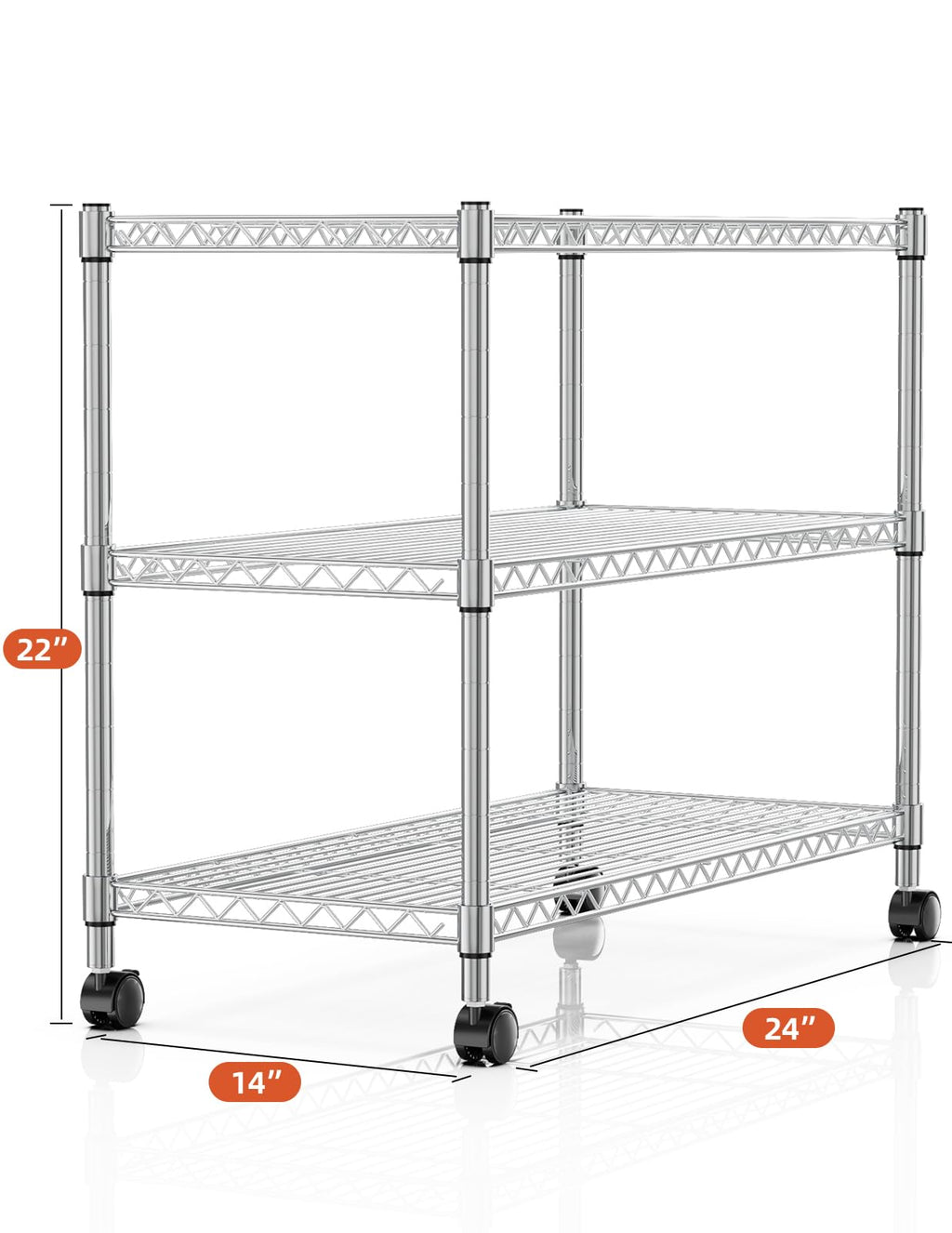 3 Tier Chrome Shelving Unit G685996