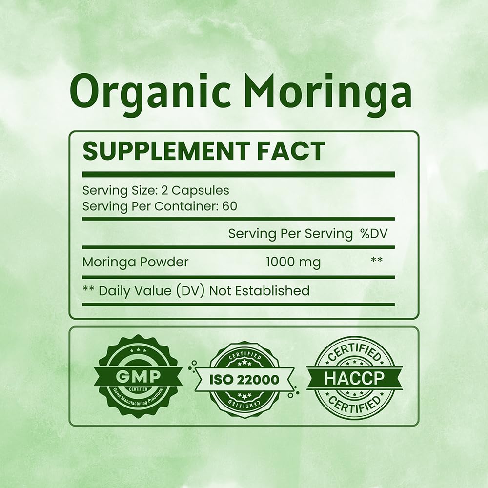 1000 mg Moringa Capsules R552