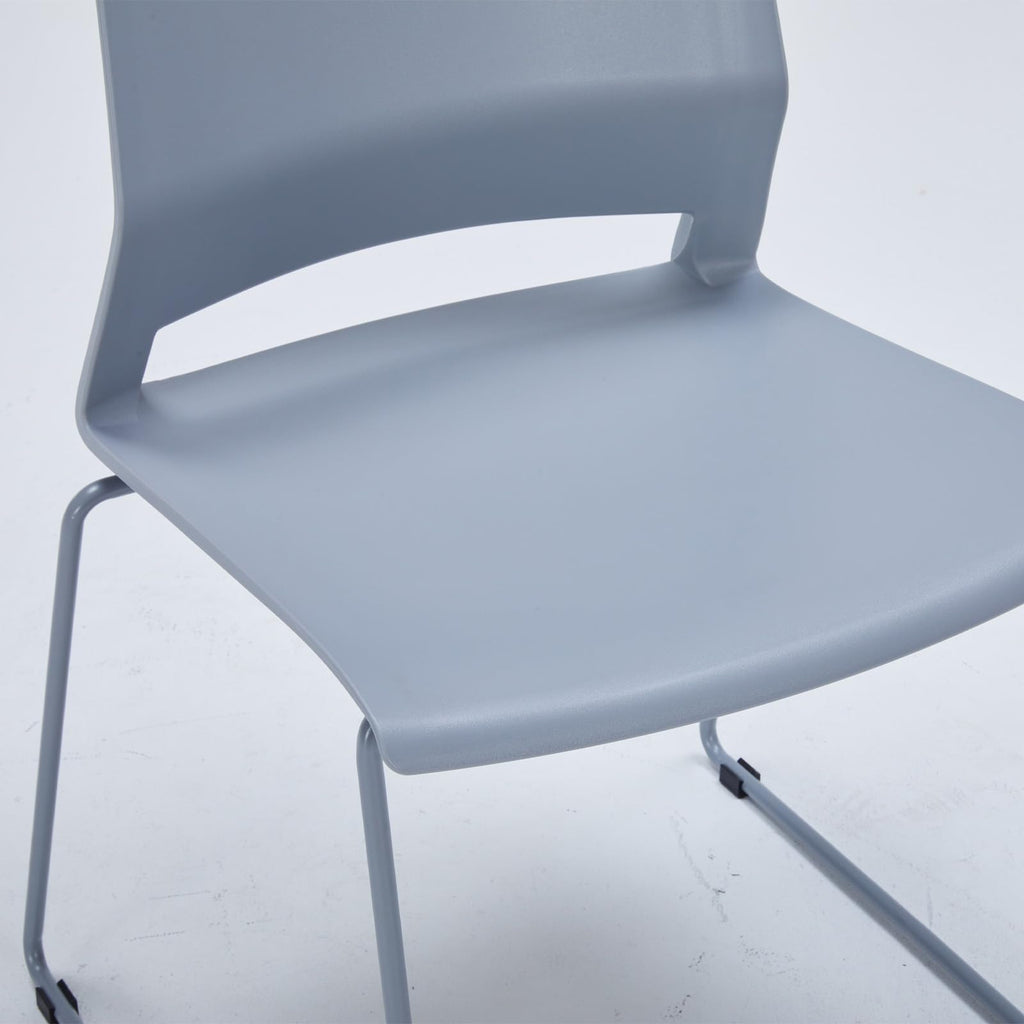 Grey Stackable Chairs Set of 8 O7521