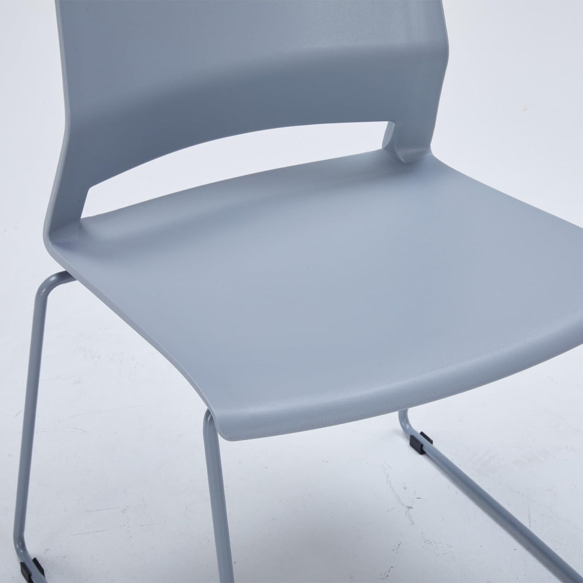 Grey Stackable Chairs Set of 8 O7521