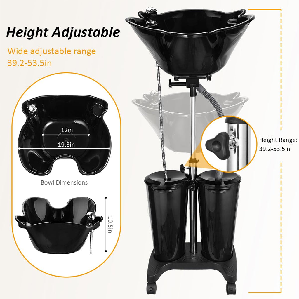 Portable Shampoo Bowl with Electric Pump C898