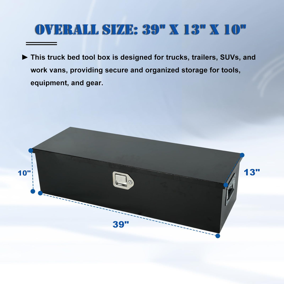 39" Heavy Duty Steel Truck Bed Tool Box A24135
