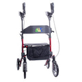 Red Aluminum Rollator with Loop Brakes G9073