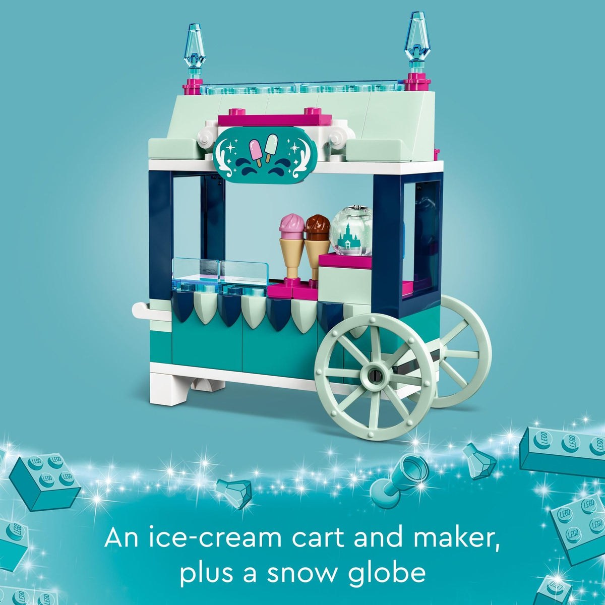 Frozen Building Set with Elsa Mini-Doll and Snowgie Figure Y7310