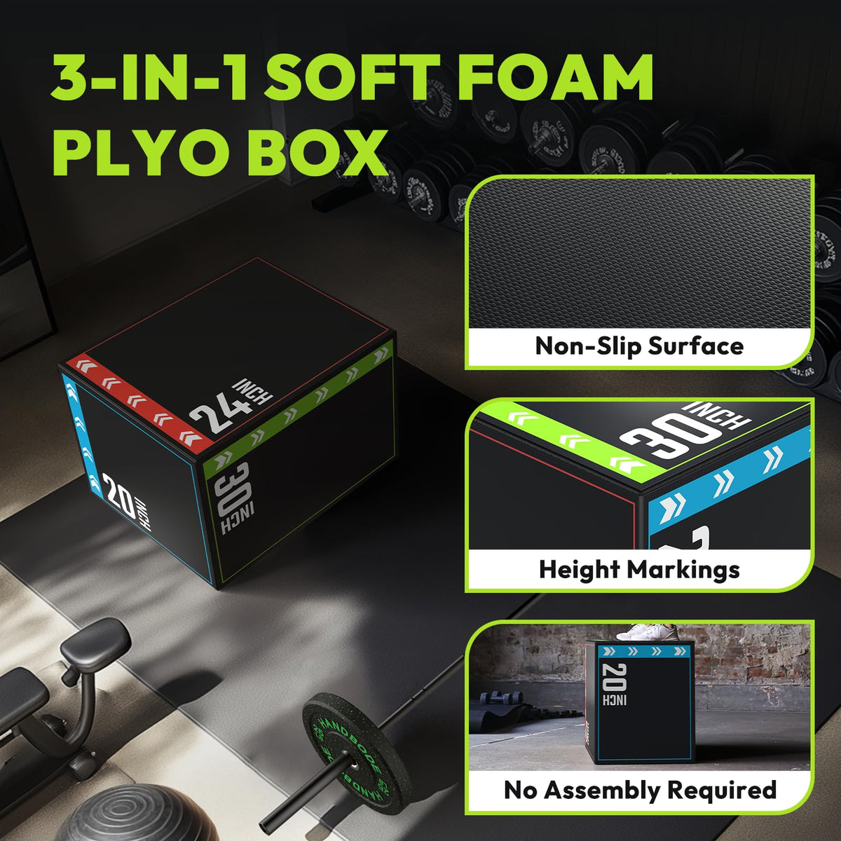 3-in-1 Plyometric Box U33216