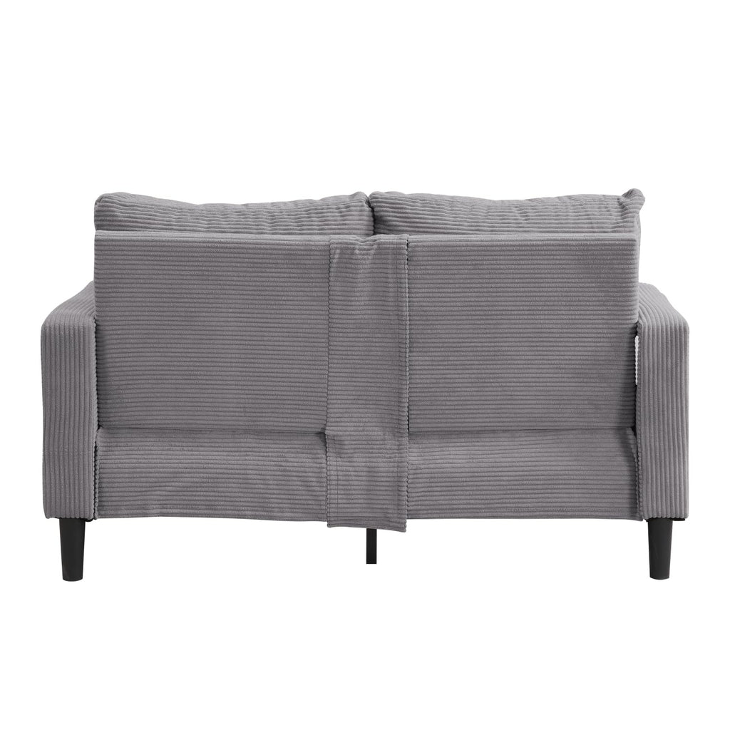 Light Gray 2 Seat Loveseat Sofa J582910