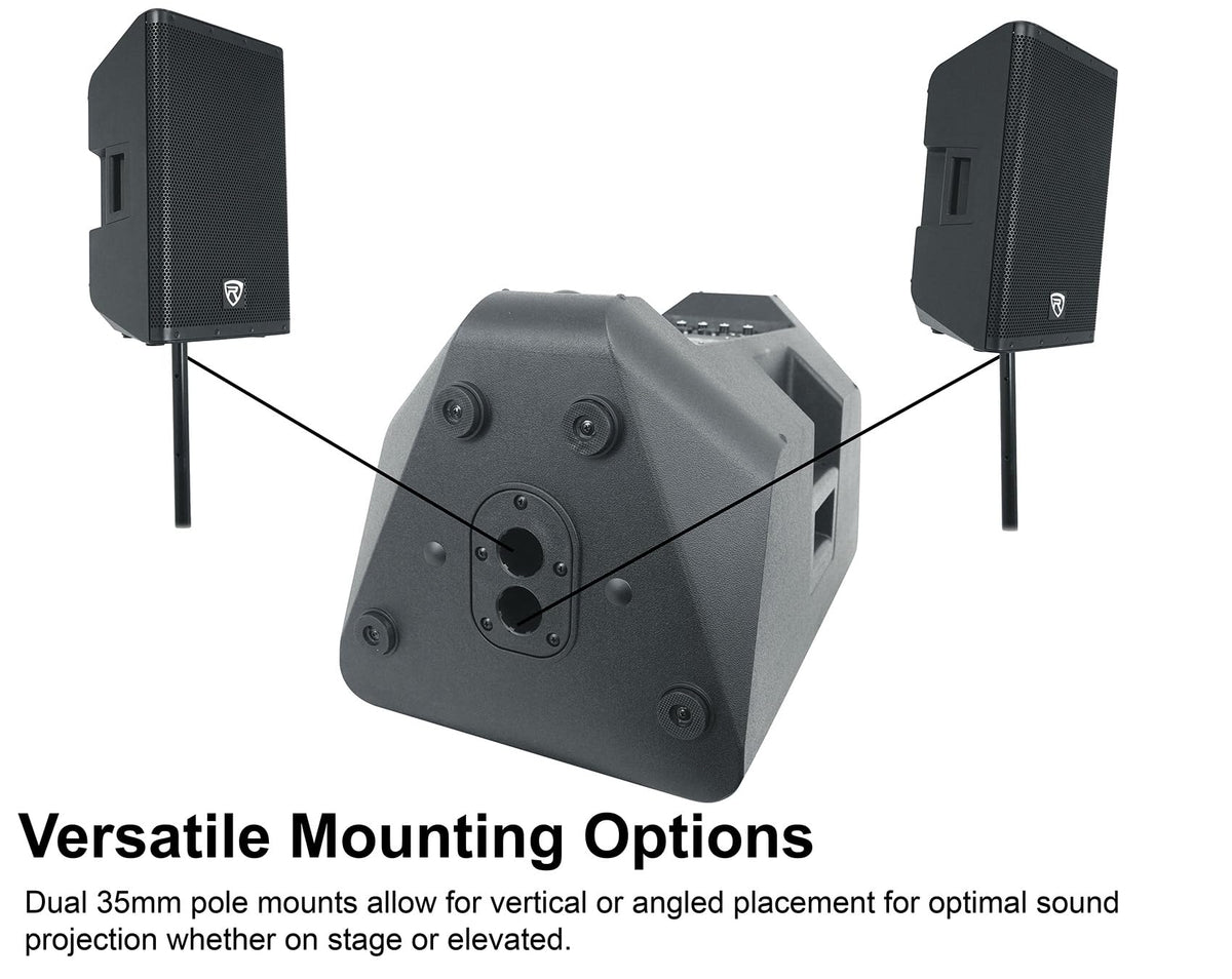 12" Powered DJ PA Speaker with Stand Q34238