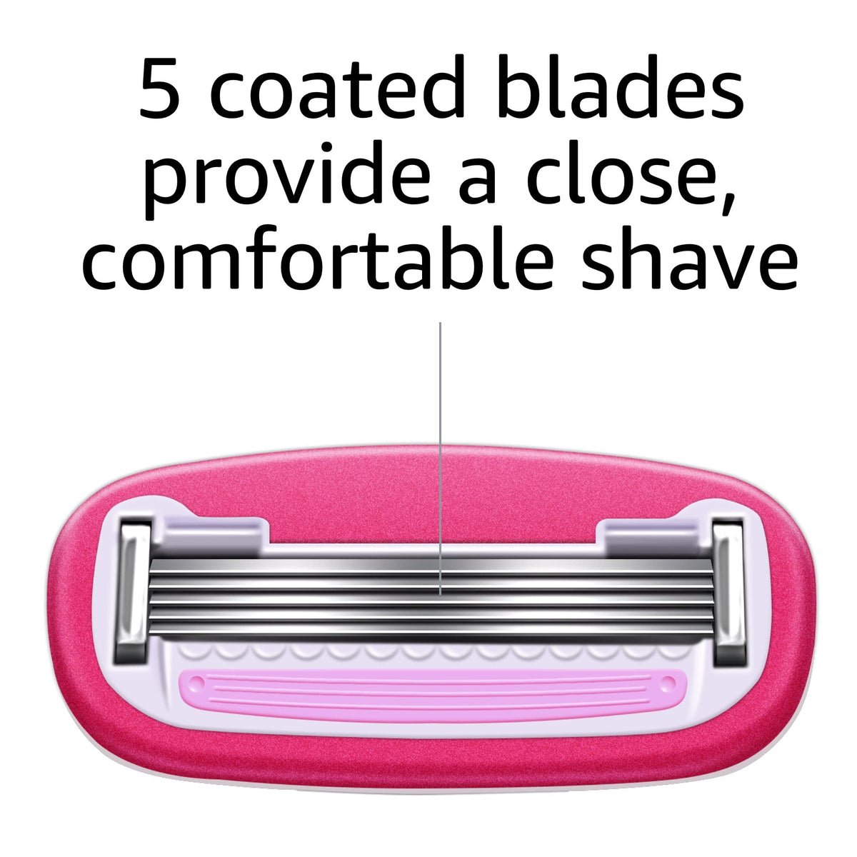 5-Blade Razor with 1 Handle, 12 Cartridges & 1 Shower Holder P4354