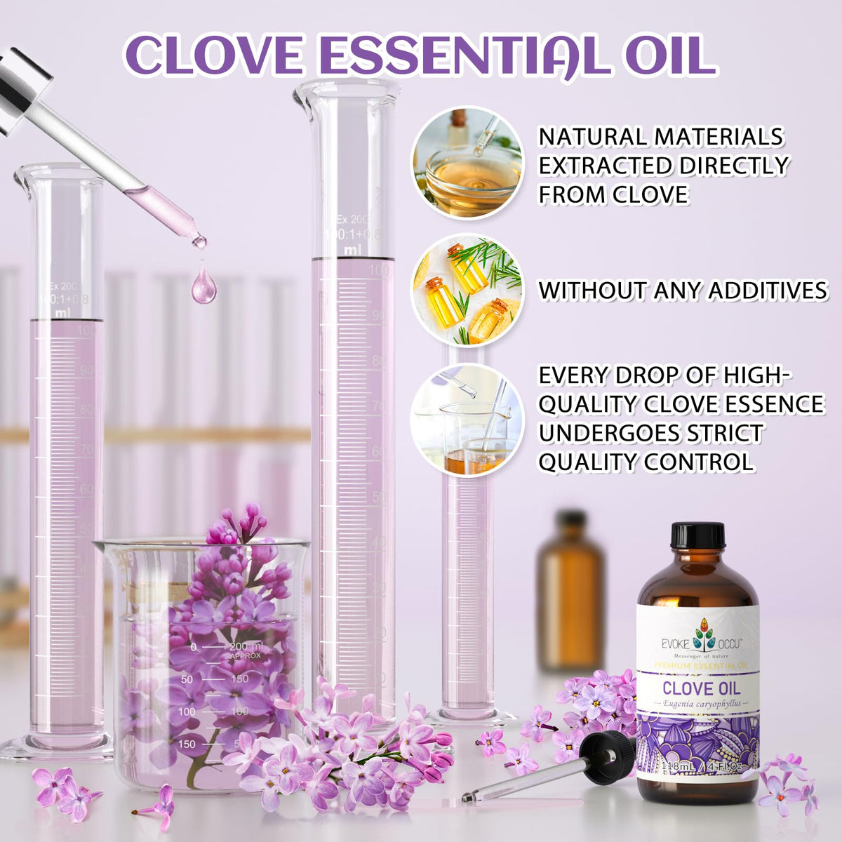 Clove and Lavender Essential Oil 4 Fl Oz K816927