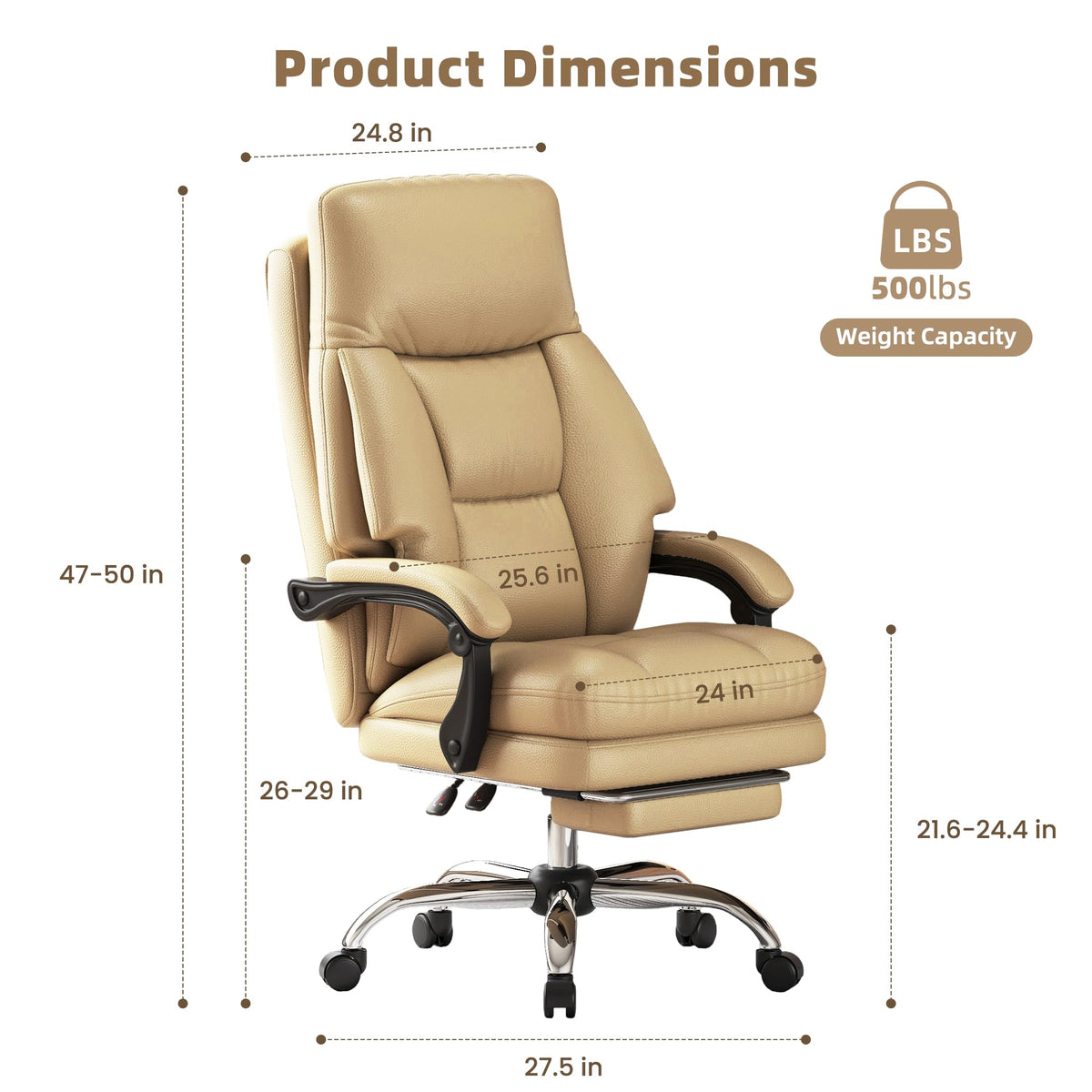 High Back Computer Chair with Soft Cushion E354