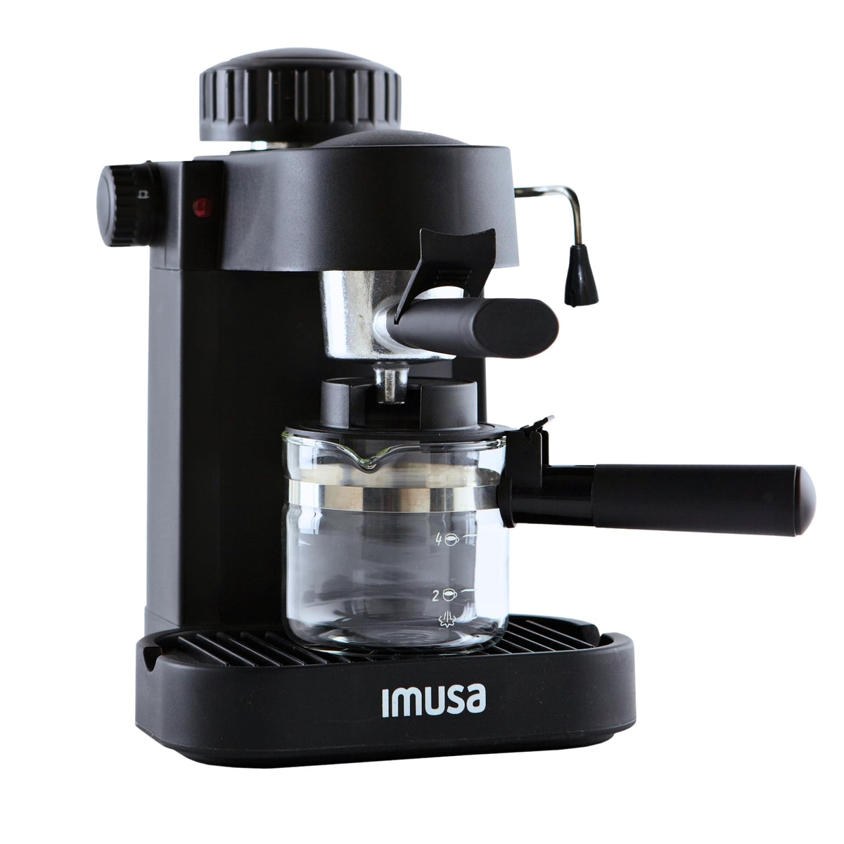 4 Cup Electric Espresso Cappuccino Coffee Maker, Black E67501