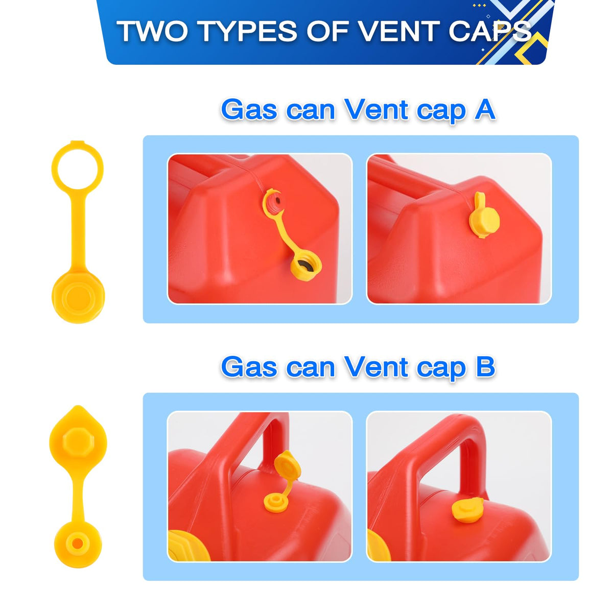 Gas Can Spout Replacement with Vent Caps S65398