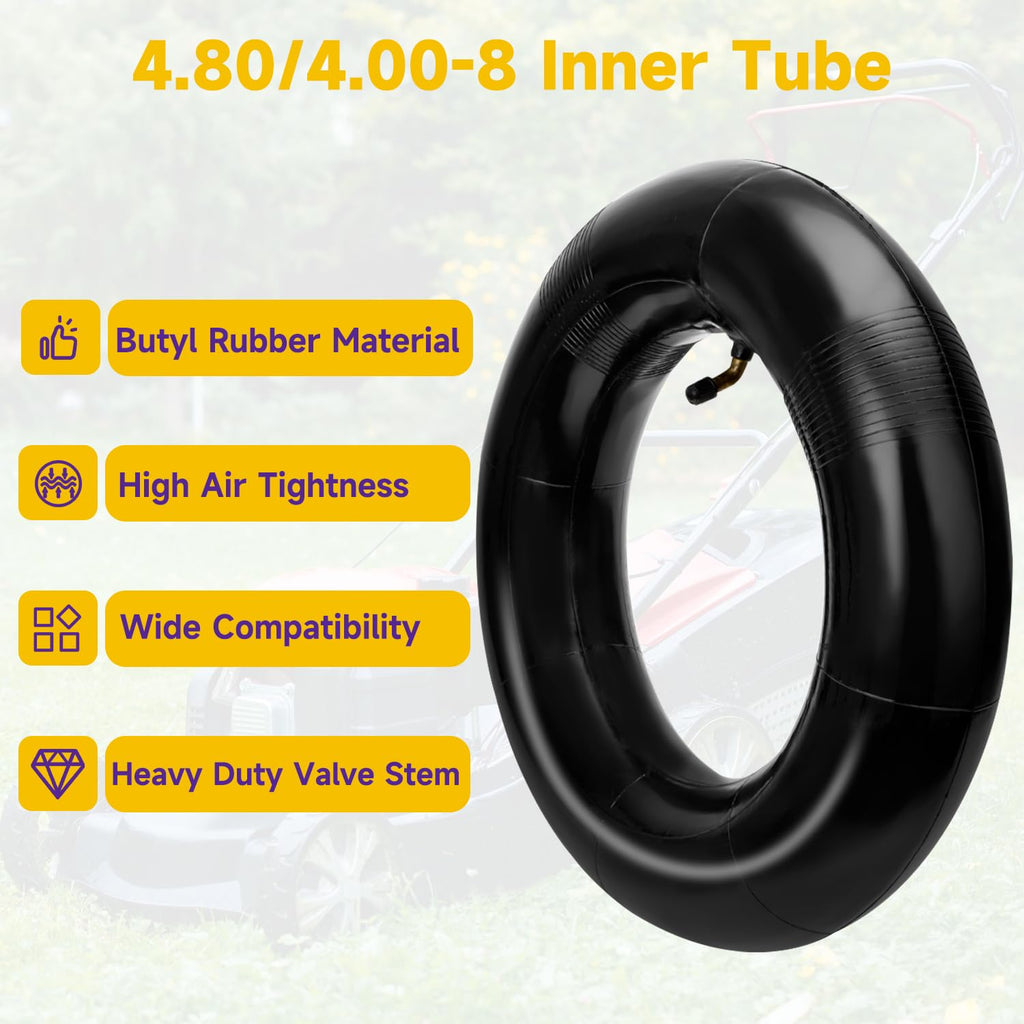 4.80/4.00-8 Inner Tube with TR87 Bent Valve 1 Pcs F481