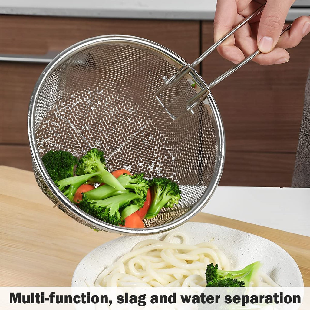 Stainless Steel Deep Fry Basket with Detachable Handle Z303