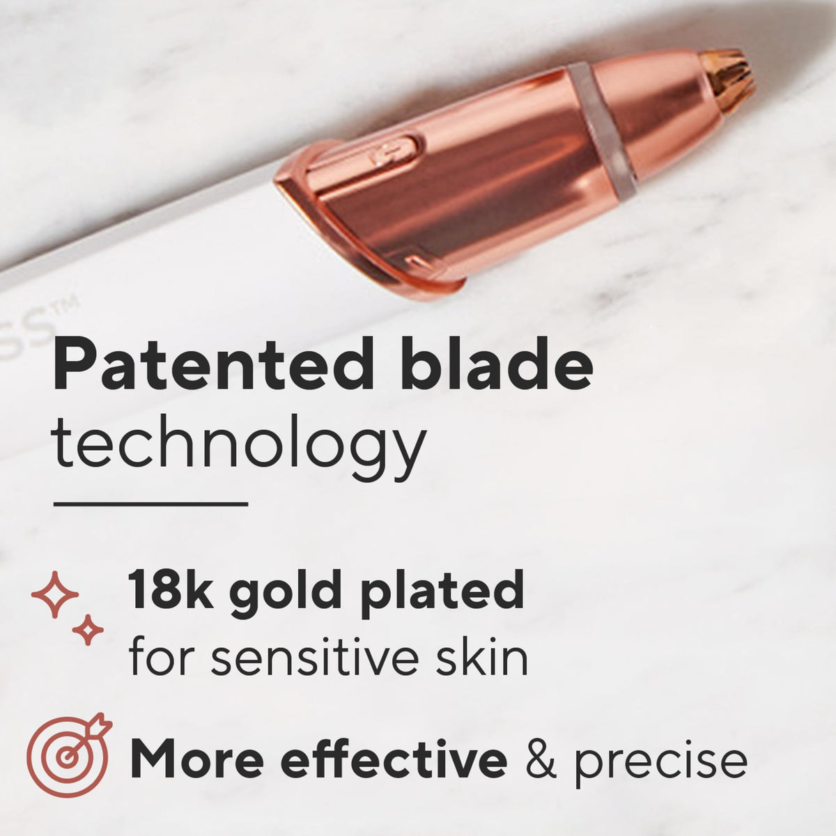 Electric Eyebrow Hair Remover with LED Light O92569