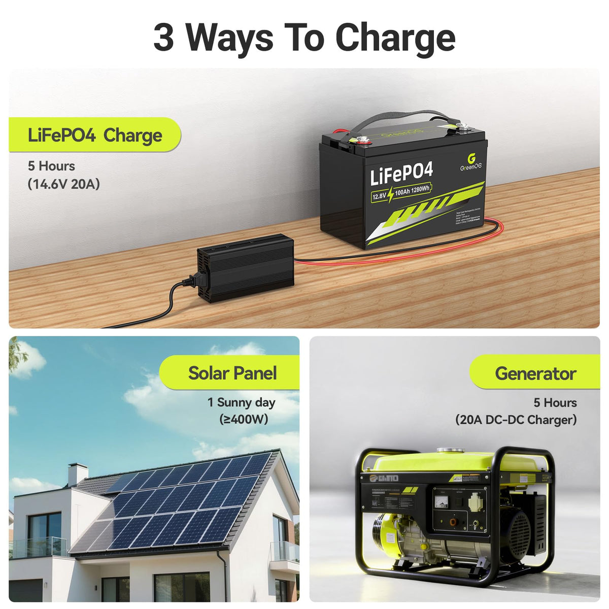 12V 100Ah LiFePO4 Deep Cycle Battery G602646