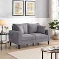 Light Gray 2 Seat Loveseat Sofa J582910