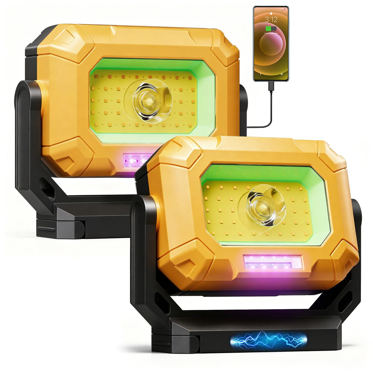 2 Pack 1500LM COB LED Work Light D72185